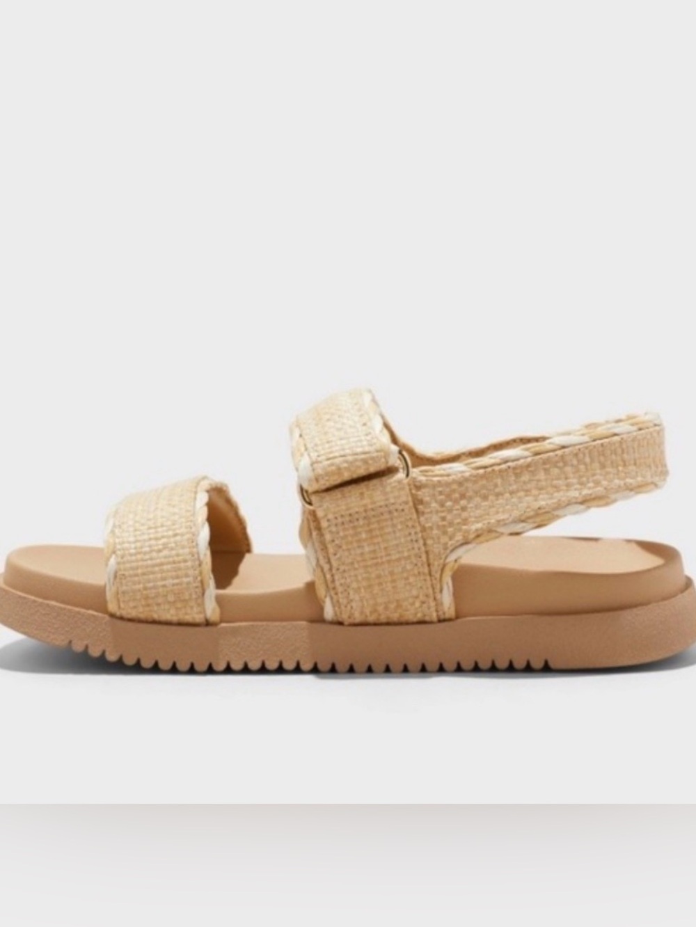 A New Day Tilly/Tanner Raffia Platform Footbed Sandals in tan (NIB/NWT), 9 - Picture 3 of 5